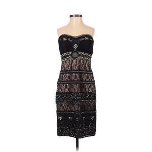 Sue Wong Designer Lace Sequin Black Flapper Gatsby 1920s Cocktail Dress Size 2
